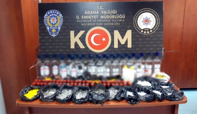 Adana’da kaçak içki operasyonu