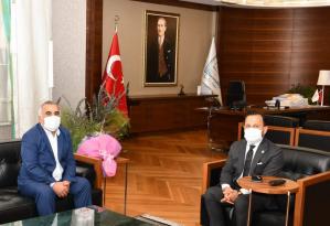 Ramazana Çimen, Başkan Bilal Uludağ’a projelerini anlattı