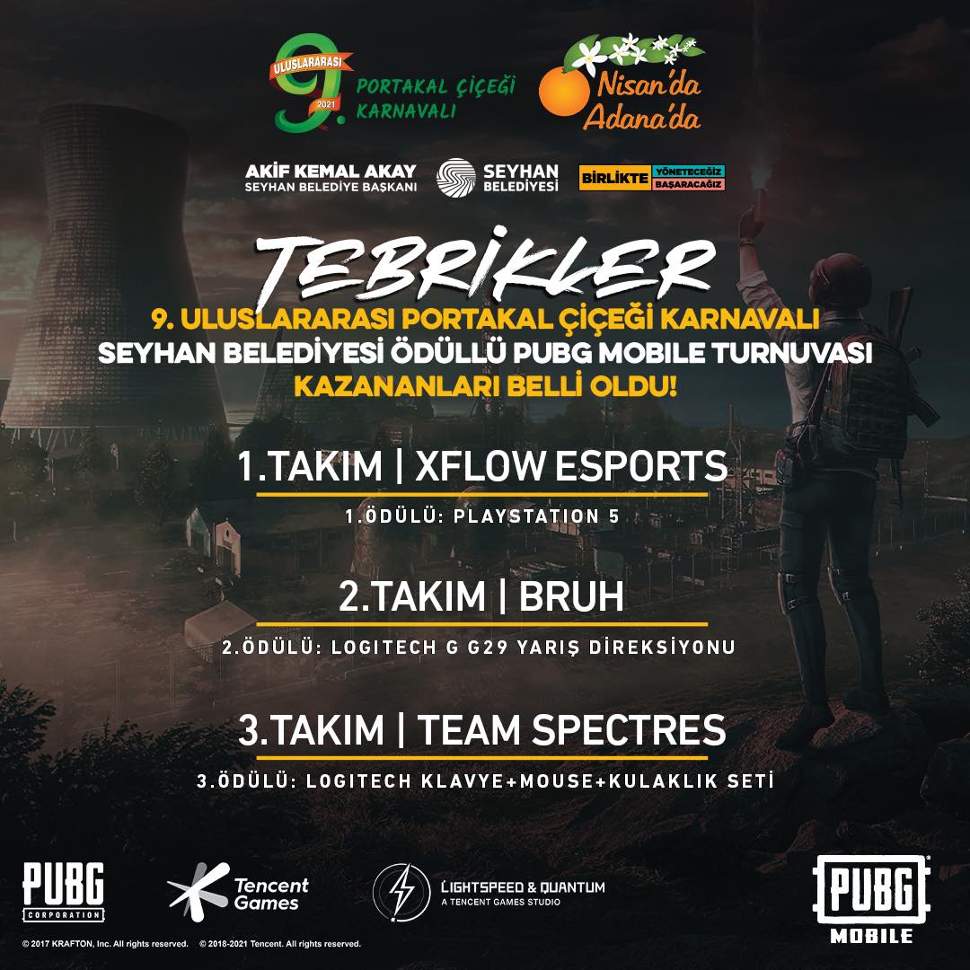 PUBG TURNUVASI’NIN ŞAMPİYONU ‘XFLOW ESPORTS’