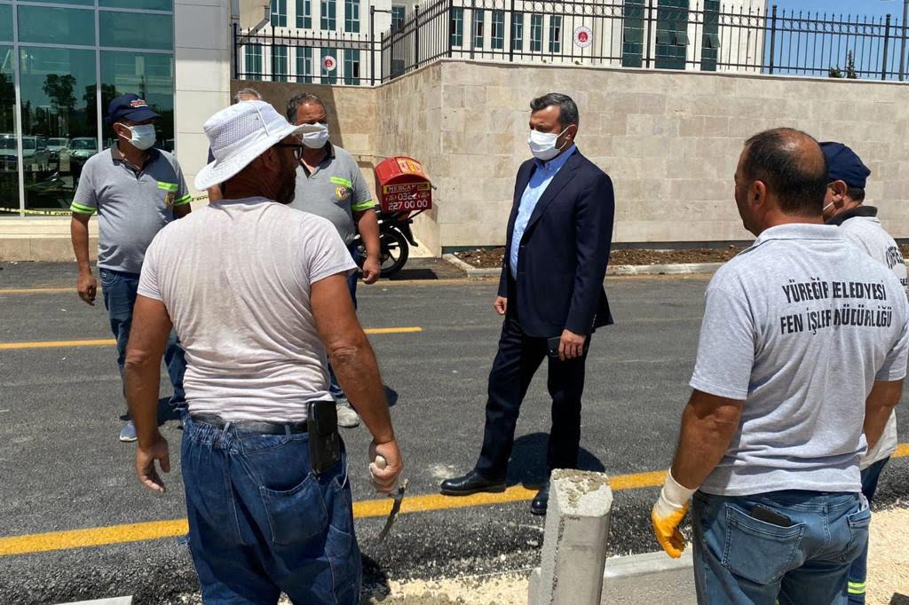 YENİ ADLİYE BİNASI ÇEVRESİNDE HUMMALI ÇALIŞMA