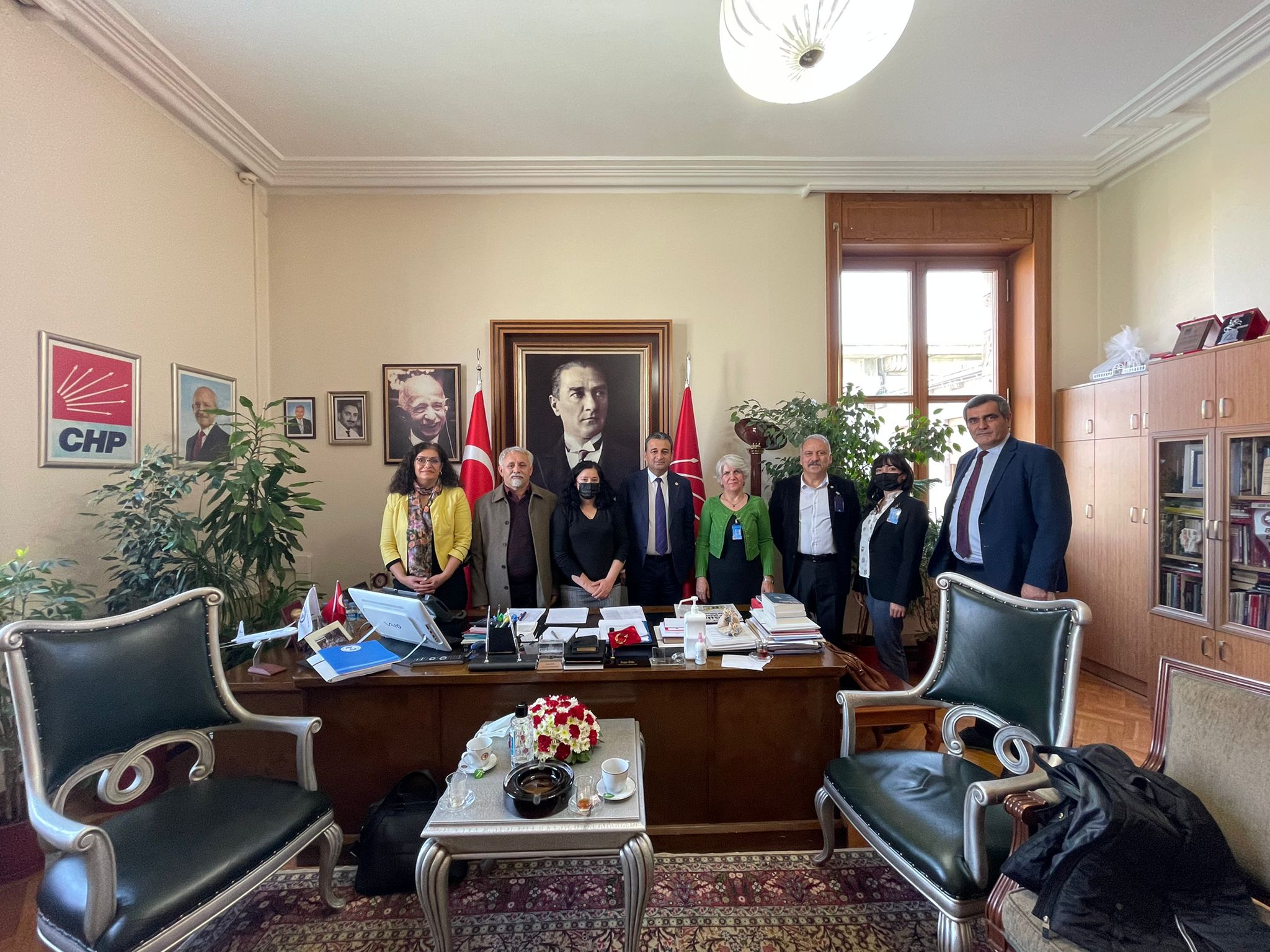 CHP’li Vekiller SES Heyeti ile bir araya geldi.