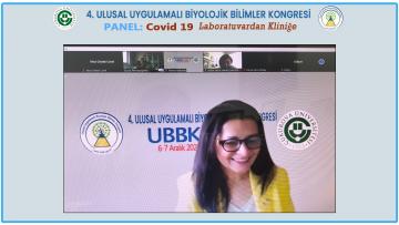 4. Ulusal Uygulamalı Biyolojik Bilimler Kongresi Online Olarak Gerçekleştirildi