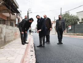 Başkan Kocaispir asfalt çalışmalarını denetledi