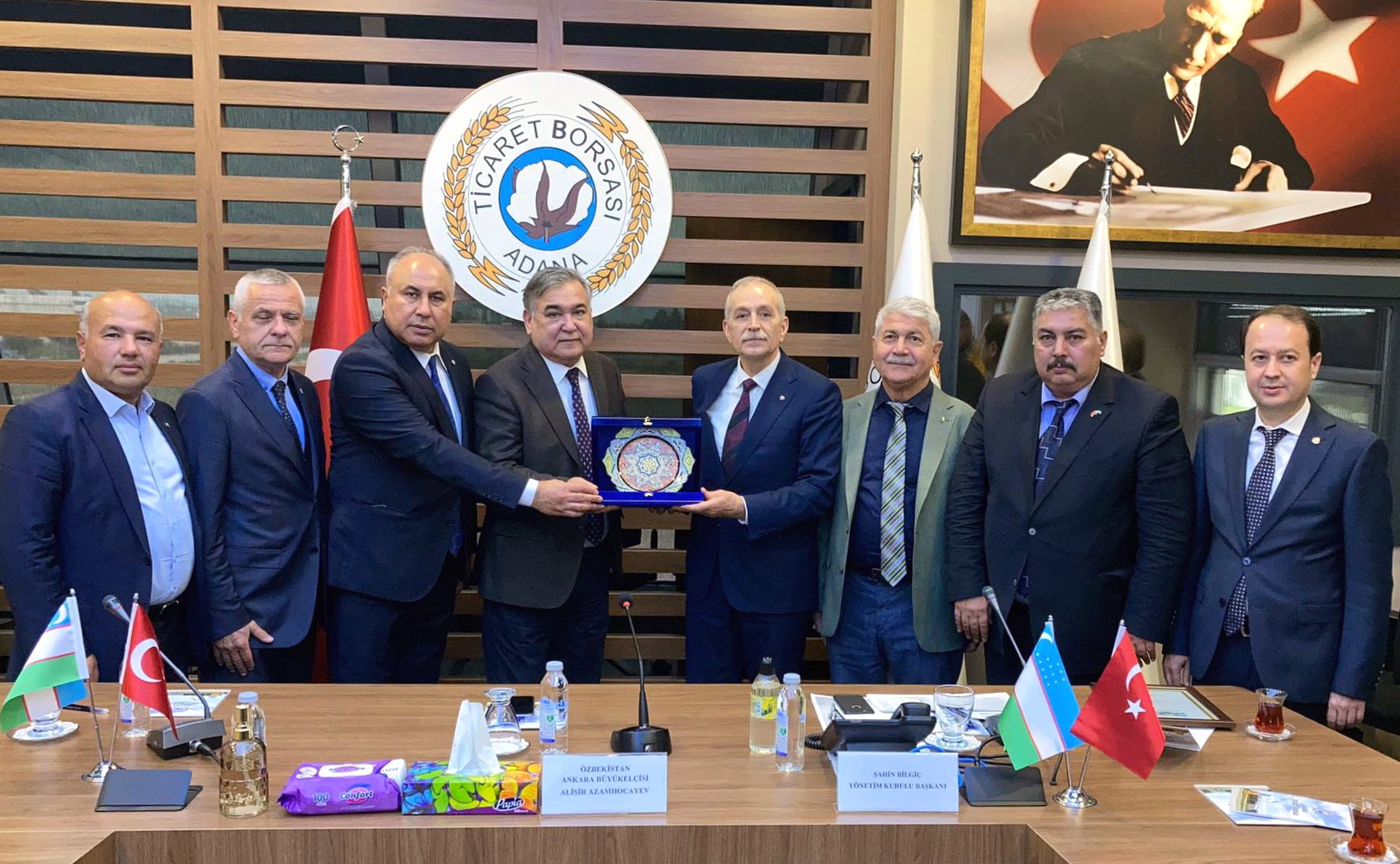 Özbekistan Büyükelçisi Azamhocayev’den ATB’ye Ziyaret