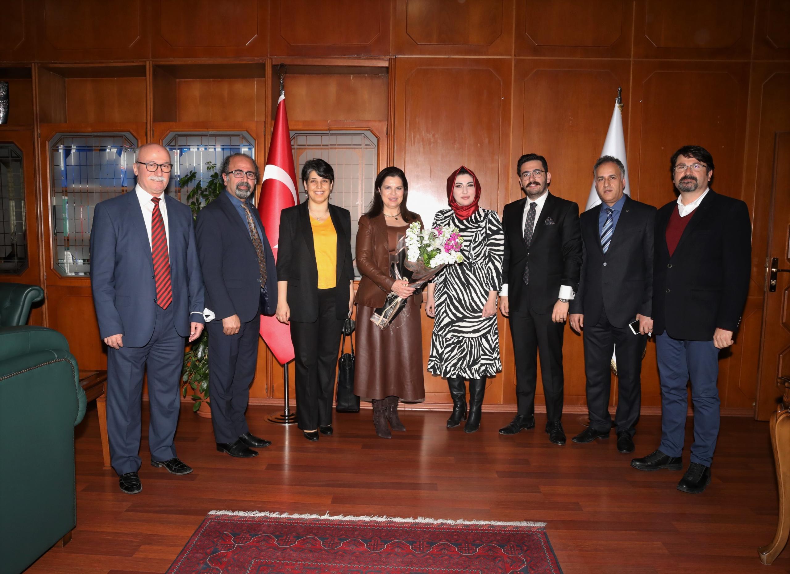Rektör Prof. Dr. Tuncel Yeşilay Yönetim Kurulunu ağırladı