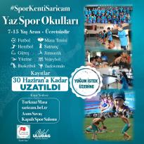 SARIÇAM’DA YAZ SPOR OKULLARI ÖN KAYITLARI UZATILDI