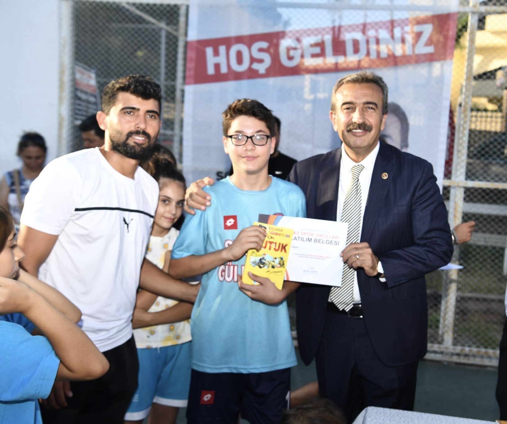 Genç sporcular sertifikalarını aldı