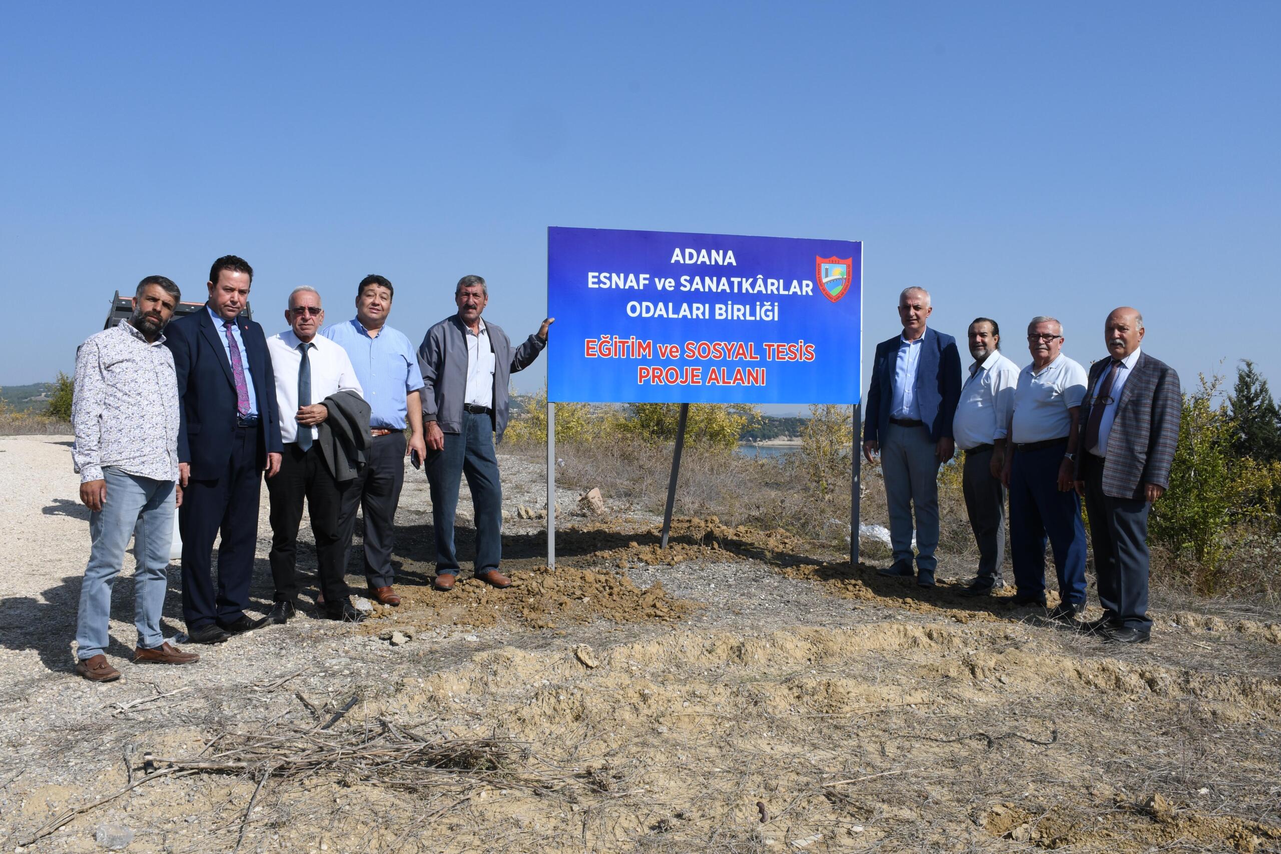 Adana ESOB Eğitim ve Sosyal Tesis Projesinin arsa tahsisi yapıldı.