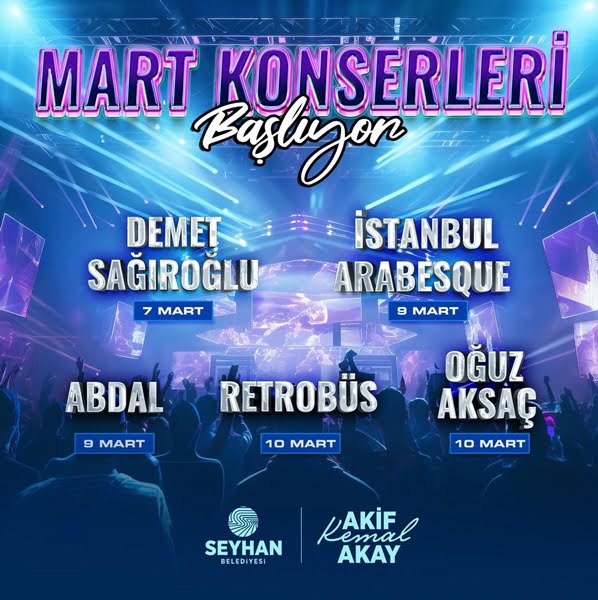 Seyhan’da mart konserleri başlıyor