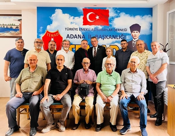 Türkiye Emekliler ve Çalışanlar Partisi Genel Başkanı Erten ve beraberindekiler TEMAD Adana Şubesini ziyaret etti.