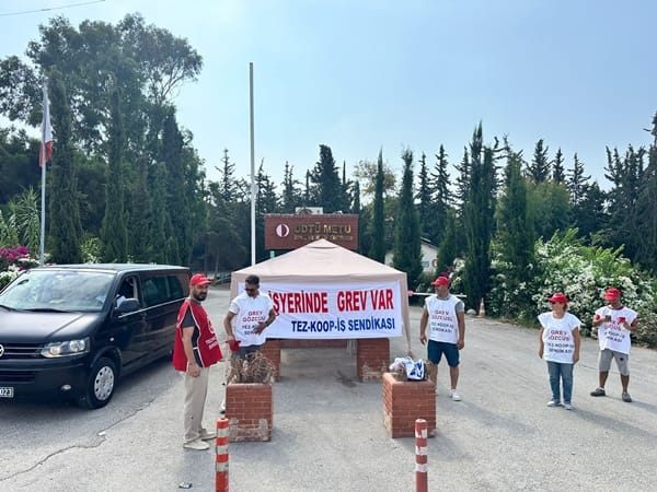 ODTÜ grevde
