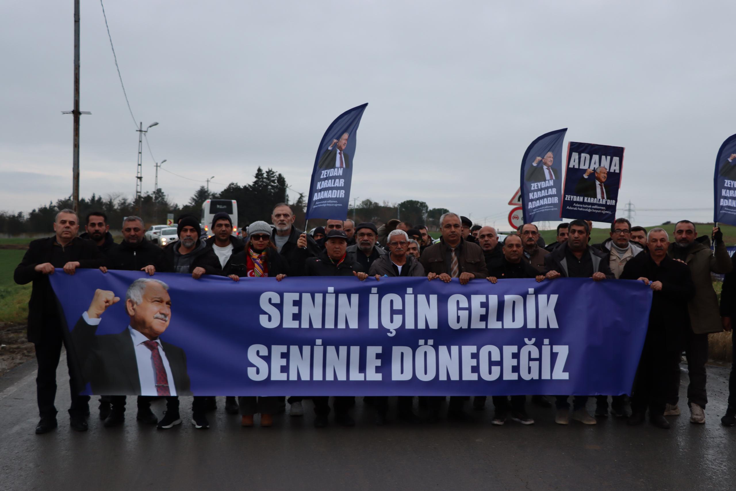 Binlerce Adanalı, Zeydan Karalar’a destek için Silivri’de buluştu